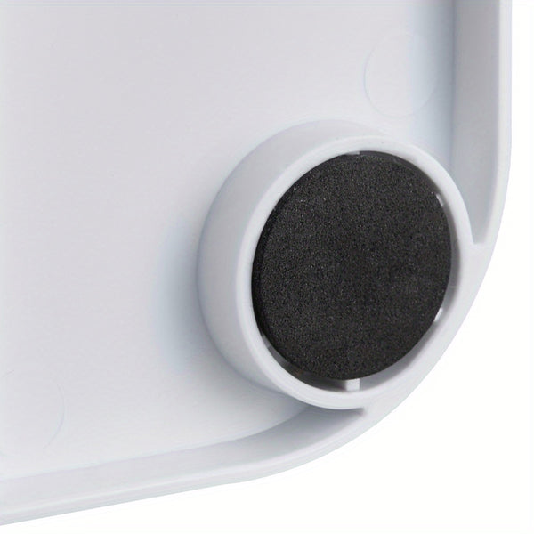 4.54 KG Kitchen Rice Storage Container - White Plastic Flip-Top Grain Bin with Press-to-Open Lid, Multi-Purpose Organizer for Rice, Flour, and Dry Goods, Kitchen Storage Solution|Modern Kitchen Accessory|Durable Plastic Bin, Rice Cooker