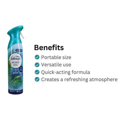 Pack of 6 - Febreze Lenor Air Mist Ocean Escape Air Freshener Spray 185 ML