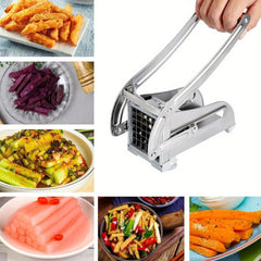 Potato Chipper Chip Chopper Cutter Slicer Maker 2 Stainless Steel Sharp 36/ 64 Holes French Fry Easily Removable