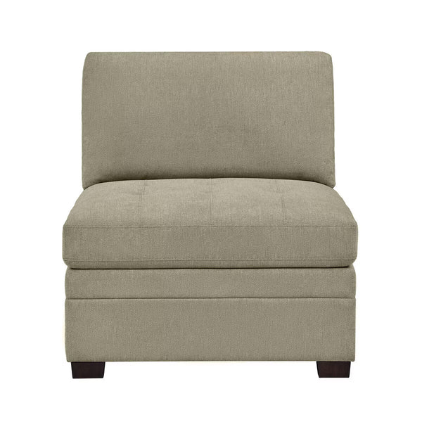 Thomasville Tisdale Beige Fabric Armless Chair
