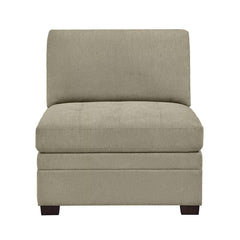 Thomasville Tisdale Beige Fabric Armless Chair