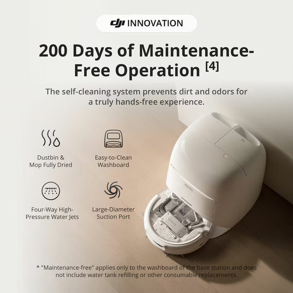 DJI Romo a Robot Vacuum & Mopping with Accessory Kit Bundle