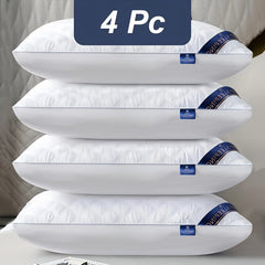 2pcs/4pcs Bedding Pillow, Neck Pillow, Soft, Comfortable, Multifunctional Home Neck Support Pillow, High Quality Pillow Core, Suitable for 4 Seasons: Spring, Summer, Autumn And Winter