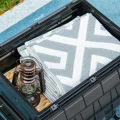 Bicycle Cargo Trailer with 65L Foldable Storage Box and Safe Reflectors