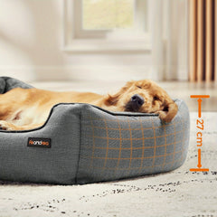 Pet Bed for Dogs, Sofa Style with Elevated Sides, Non-Skid Base, Washable And Removable Cover, Extra for large Size, Suitable for Big Dogs, Dimensions 110 X 75 X 27 Cm