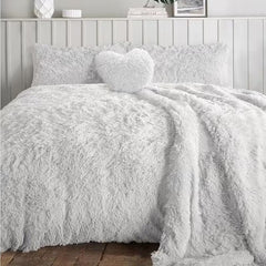 Teady bear Long Cord Microfiber Duvet Set | Hotel-Quality Comfort with Button Closure & Corner Ties | Machine Washable for Easy Care | Single, Double, King, Super King Sizes Available