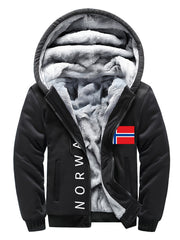 Men'S Cozy Fleece Hoodie, Stylish Color-Blocked Jacket for Autumn And Winter