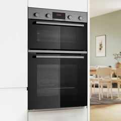 Bosch Series 4 MBA533BS3B Built in Double Oven, a Rated in Silver