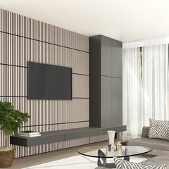 Artika Sonolok Acoustic Wall Panel Set in Light Grey / Ash & Black, 4 Pack