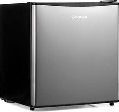 Subcold Cave60 LED Solid Door Beer Fridge for Wine & Drinks | Mini Chiller with Can Dispenser | 54 Cans (Black)