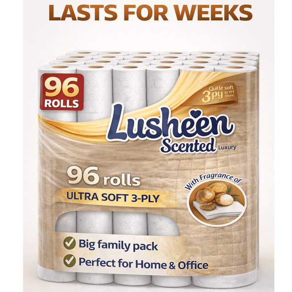 96 Rolls Toilet Tissue – 3 Ply – Extra Long 150 Sheets – Soft & Strong Bulk Pack – Long Lasting Family Size