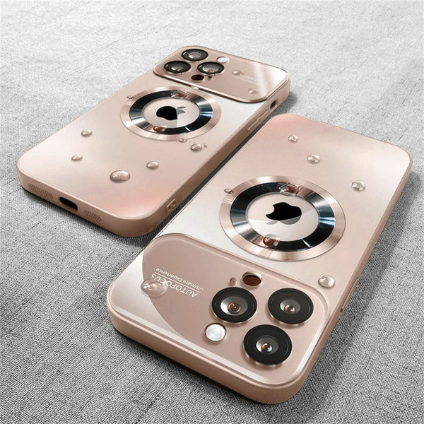 Phone Case - New Luxury Matte PC Non-Slip Frosted Phone Case for Iphone 17 Air 16 15 14 Pro Max Plus Lens Camera Protection Cover Magnetic