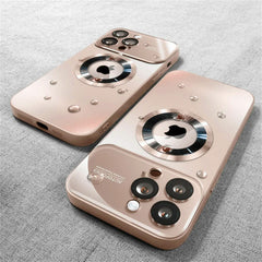 Phone Case - New Luxury Matte PC Non-Slip Frosted Phone Case for Iphone 17 Air 16 15 14 Pro Max Plus Lens Camera Protection Cover Magnetic