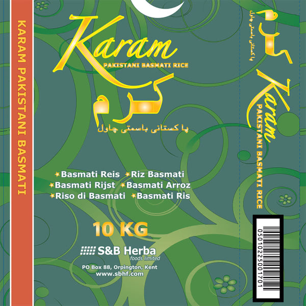 Karam Pakistani Basmati Rice, 10Kg