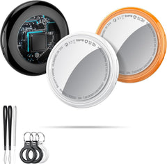 Air Tag Tracker Bluetooth Item Finder-4 Pack, Compatible with Apple Find My APP (Ios Only), 100Db Beep Smart Tag, Replaceable Battery, Item Finder and Locator for Keys/Luggage/Bags/Wallets Etc., Black