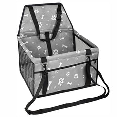 Portable Breathable Bag for Pets, Designed As a Booster Seat for Travel with a Seat Belt