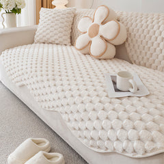 1pc Plush Sofa Cushion 1 2 3 4 Seater, Pet Friendly Sofa Cover, Breathable Sofa Slipcover Couch Cover Seat Cushion, Machine Washable, Warm Thickened Soft and Cozy Non-Slip Furniture Protector Sofa for All-Seasons, Living Room, Bedroom, Office, Home Decor