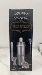 Cocktail Shakers Set,7 Pieces Cocktail Making Kit,Cocktail Shaker Set 750Ml Stainless Steel Bar Tool Set Bartender Kit with Double Jigger,Muddler,Strainer,Pourers,Mixing Spoon