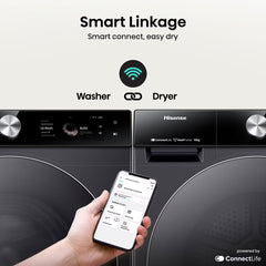 Hisense DH7S107BB, 10Kg Heat Pump Dryer A+++ Rating in Black