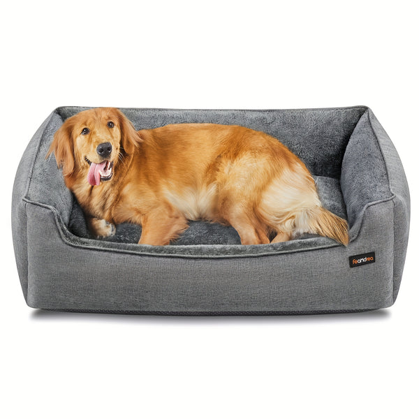 Pet Bed for Dogs, Sofa Style with Elevated Sides, Non-Skid Base, Washable And Removable Cover, Extra for large Size, Suitable for Big Dogs, Dimensions 110 X 75 X 27 Cm