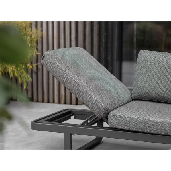 Bramblecrest Montpellier Modular Corner Sofa Patio Set with Teak Side & Coffee Tables