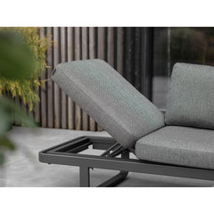 Bramblecrest Montpellier Modular Corner Sofa Patio Set with Teak Side & Coffee Tables