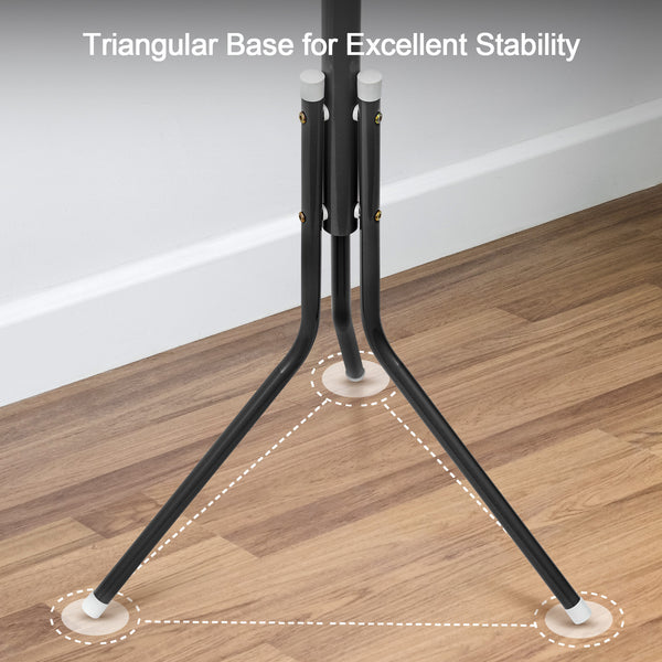 Coat Rack Stand 3-Tier 175cm Tall Metal Coat and Hat Stand with 12 Hooks for Living Room, Bedroom & Hallway