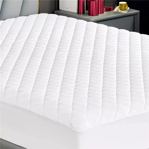 4B Quilted Waterproof Mattress Protector Extra Deep 30cm with Quilted Top Layer and All-Around Elastic, Designed for Stable Mattress Fit and Easy Maintenance, Suitable for Home Use, Guest Rooms and Let Properties, Available in Single Small Double 4FT Doub