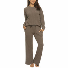 Jezebel Ladies 2 Piece Brushed Rib Lounge Set