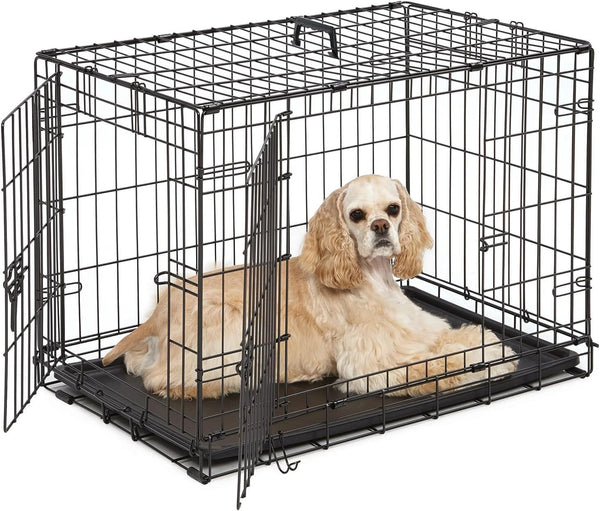 Dog Cage Puppy Training Crate Small Medium Large XL XXL Metal Cages Pet Carrier 20inch 24 inch 30 inch 36 inch 42 inch 48 inch
