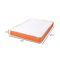 18CM Deep Colour Essential Hybrid Open Coil Spring Mattress