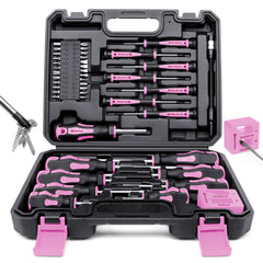 Amartisan 43pcs Magnetic Screwdriver Set with Case, Chrome Vanadium Steel, Includes Slotted, Phillips, Hex, Pozidriv, Torx & Precision Screwdrivers, Magnetizer/Demagnetizer, Flexible Shaft for Home Repair, DIY & Professional Use