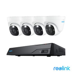 Reolink 12MP (4K+) UHD NVR Poe AI 8 X Channel / 4 X Dome Camera Kit with 2TB HDD - No Monthly Fees