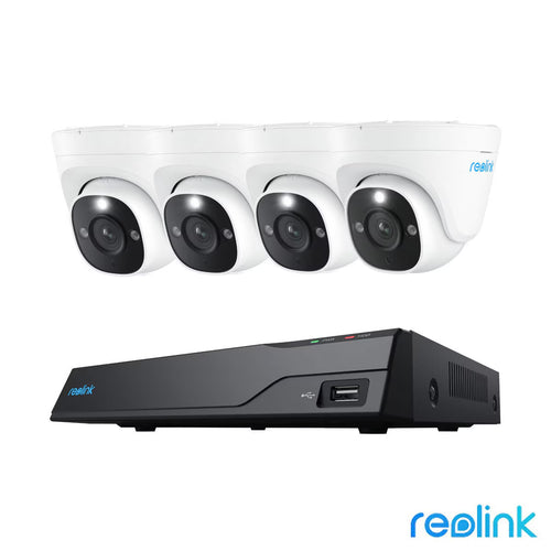 Reolink 12MP (4K+) UHD NVR Poe AI 8 X Channel / 4 X Dome Camera Kit with 2TB HDD - No Monthly Fees