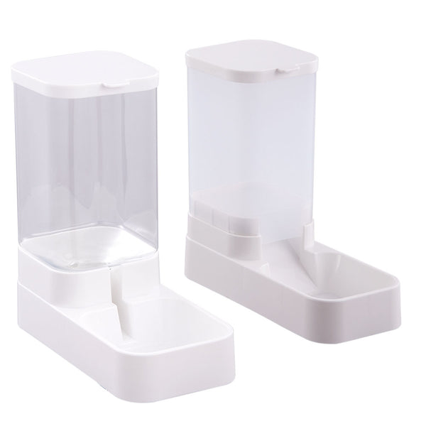 Pet Feeder Pets Food Feeder and Waterer Set 3.8L 2.1kg, 29*13.5*28.5cm, Travel Supply Feeder and Water Dispenser for Dogs Cats Pets Animals