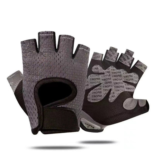 Breathable Fitness Gloves for Men and Women, Non-Slip Half-Finger Yoga Pull-Up Gloves, Anti-Callus