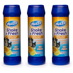 Duzzit Shake & Fresh Carpet Odor Pet Fresh 3 Pack (3 × 500g) Carpet Freshening Powder for Homes with Pets