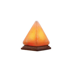 Magic Salt Pyramid Himalayan Salt Lamp with USB Port – Portable Color Changing LED Pyramid Shaped Pink Salt Crystal with 7 Mood Hues & Warm Glow Solid Wooden Base for Living Room, Bedroom, Office – Wellness & Ambient Lighting