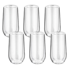 Judge Double Walled Highball Glass Set, 330Ml, 6 Pack