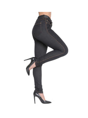 Women’s High-Waisted Stretch Jeans LOOK Jeggings Slim Fit Skinny Denim Trousers – Comfortable, Soft, Pull-On Elastic Waist Pants for Shaping Body Contour, Casual Everyday Wear, Lightweight, Breathable, Stretchy Jean Leggings, Fashion Essentials, Slimming