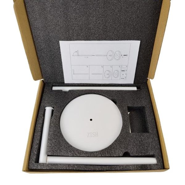 ZISH Toilet Roll Holder Free Standing - Stainless Steel Bathroom Toilet Paper Organizer and Dispenser - No Drill Toilet Roll Stand Freestanding - Up to 5 Toilet Roll Storage