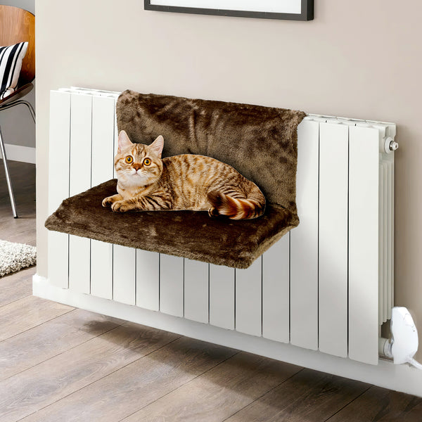 Vinsani Soft Luxurious Pet Radiator Bed for Cat Kitten Puppy Dogs with Soft Machine Washable Fleece Lined Cover Warm Cosy Hammock Style Radiator Bed