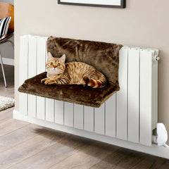Vinsani Soft Luxurious Pet Radiator Bed for Cat Kitten Puppy Dogs with Soft Machine Washable Fleece Lined Cover Warm Cosy Hammock Style Radiator Bed