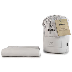 Panda Bamboo Mattress Protector, Single