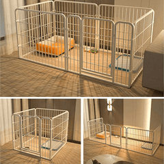 6-Panel Spacious Metal Dog Pen, Detachable Pet Pen, Small And Medium Exercise Pen, Easy to Assemble - Versatile Shape for Dogs, Rabbits, Ducks And Other Small And Medium Animals, 120 X 60 X 60Cm