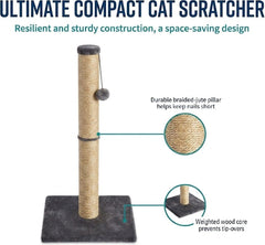 Cat Scratching Post 40cm Scratch Post Kitten Cat Tree Scratcher Sisal Pole Vertical Claw Scratching Tall Modern Design For Cats New