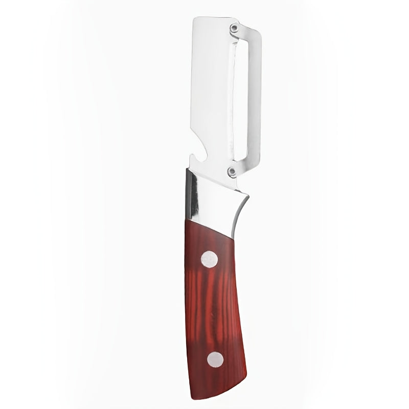 Multi-Functional Vegetable Peeler, 2-in-1 Fruit Veggie Peeler & Bottle Opener, Stainless Steel Blade Peelers for Kitchen