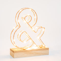 Light Up Letter | LED Alphabet Wire Frame Letter Lights | Rose Gold Copper Initials | Personalised Lighting | Battery Powered | For The Office Living Room Bedroom | Gift For Her