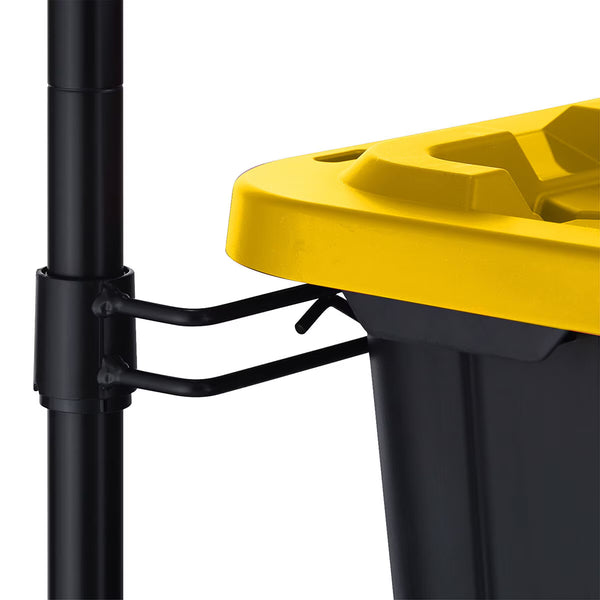 TRINITY 5 Tier Black Storage Bin Rack