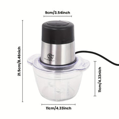 SUPERLEX Mini Chopper 300W Motor 6 Second Quick Mincing Dual Speed Control 1000ml Capacity One Touch Chop